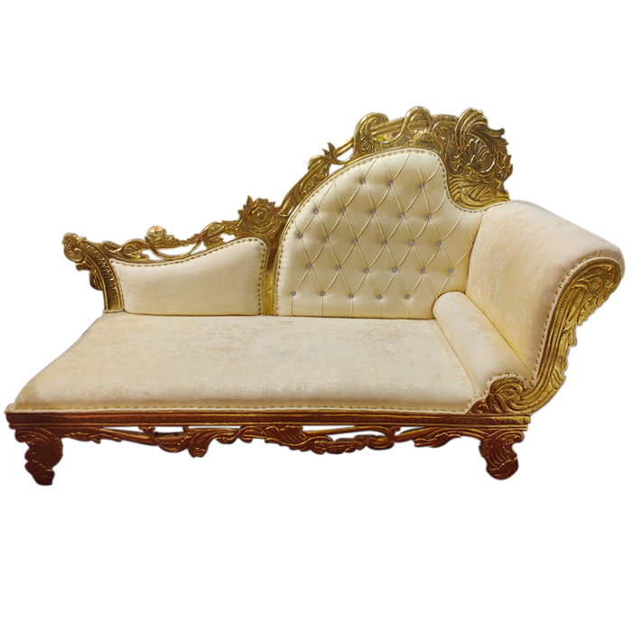 Gold Couple Sofa For Wedding Decor