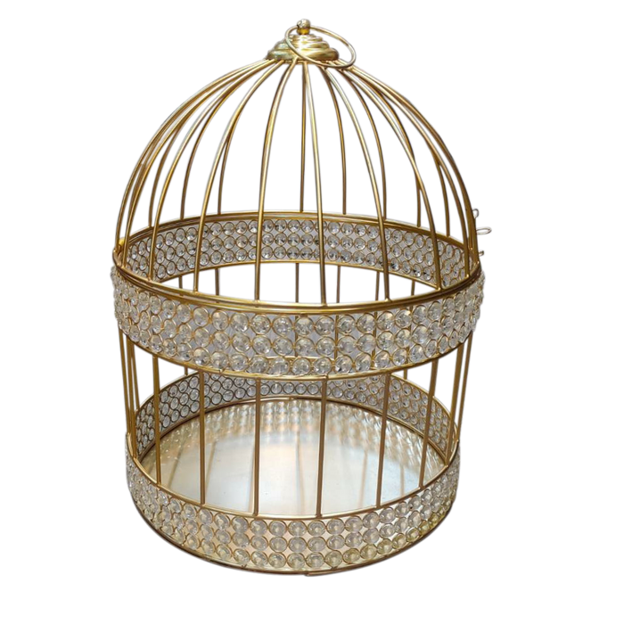 Gold Cage For Decor | Set Of 3 Pcs