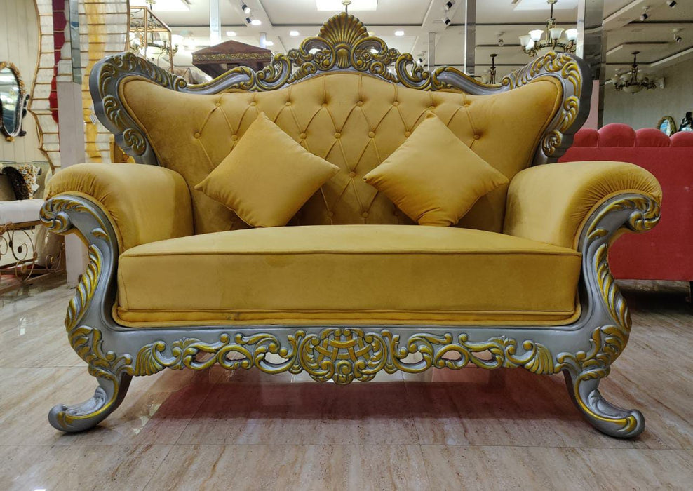 Yellow 2 Seater Sofa For Decor