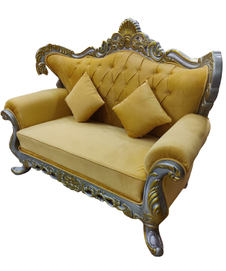 Yellow 2 Seater Sofa For Decor