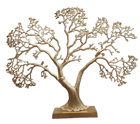 Gold Metal Tree For Decor