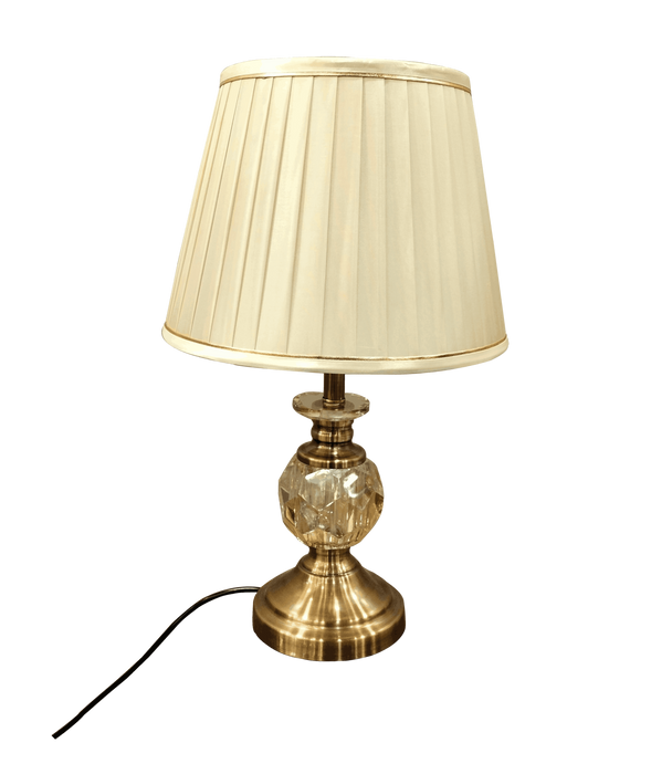 White With Gold Table Lamps For Bedroom & Living Room
