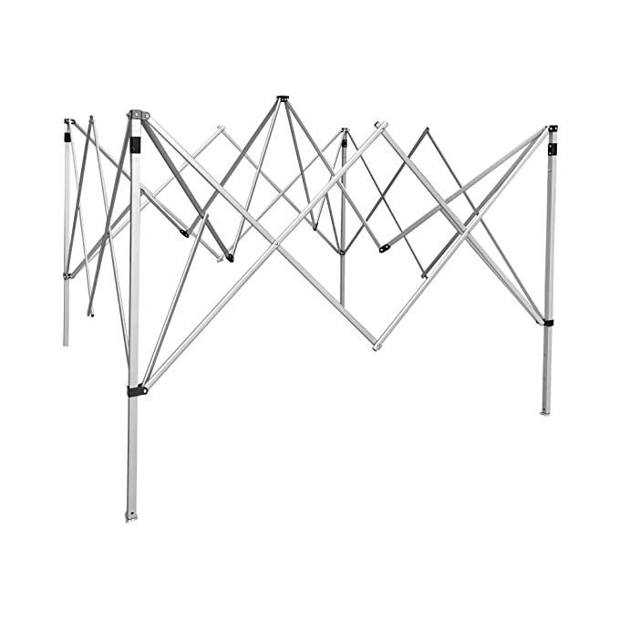 Waterproof Foldable Canopy Tent with Stakes & Rope | White - 10 X 10 Ft