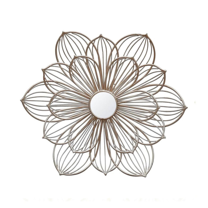 IR 104 Brown Iron Flower Wall Hanging For Décor