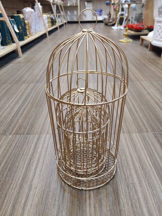 Gold Metal Cage For Decor | Set Of 4 Pcs