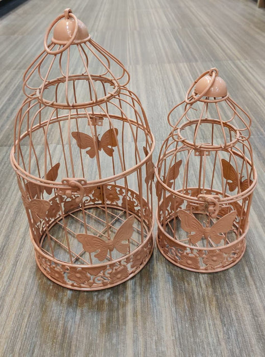 Metal Cage For Decor  | Set Of 2 Pcs