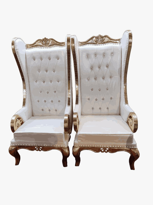 White Vedi Chairs For Wedding Decor