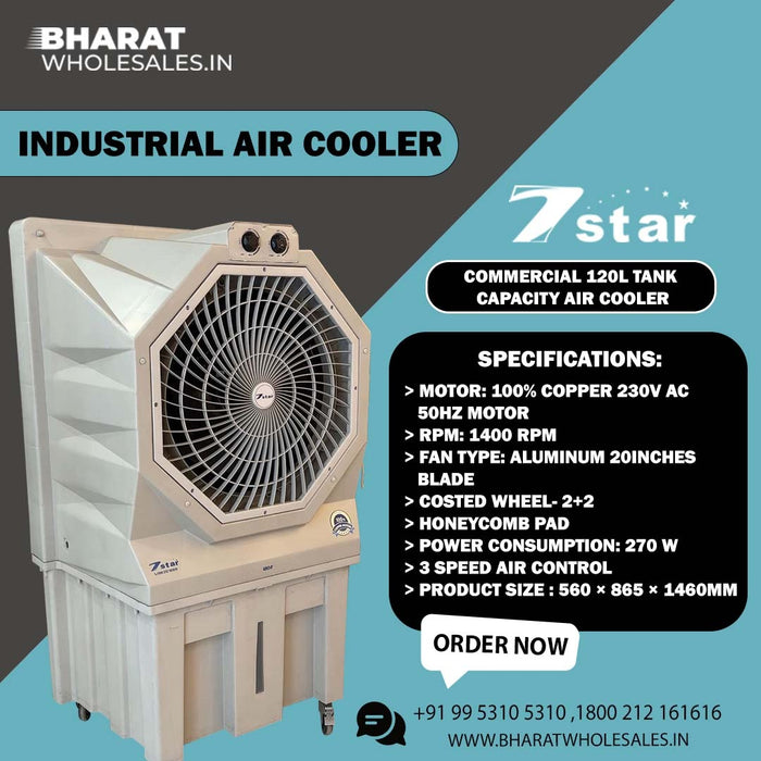 Commercial Air Cooler | Tank Capacity 120L