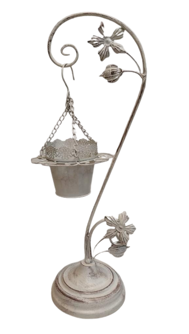 White Metal Flower Hanging Props For Decor