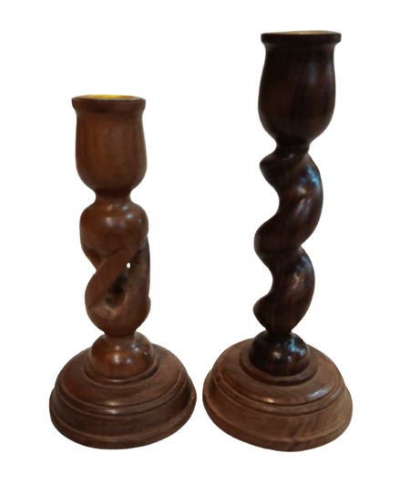 Brown Wood Candle Props For Decor