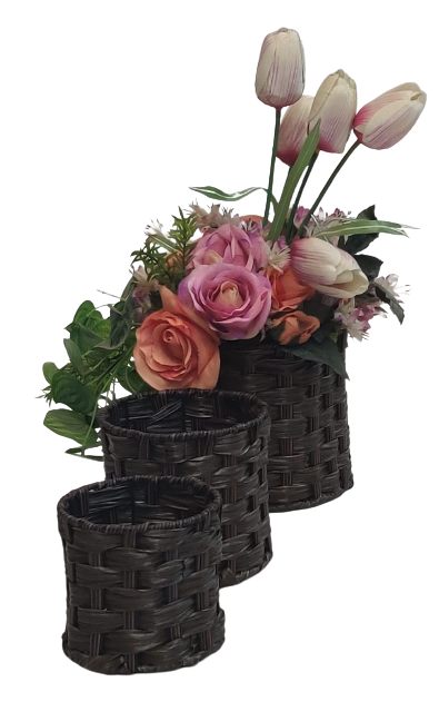 Brown Decorative Basket | Set Of 3 Pcs
