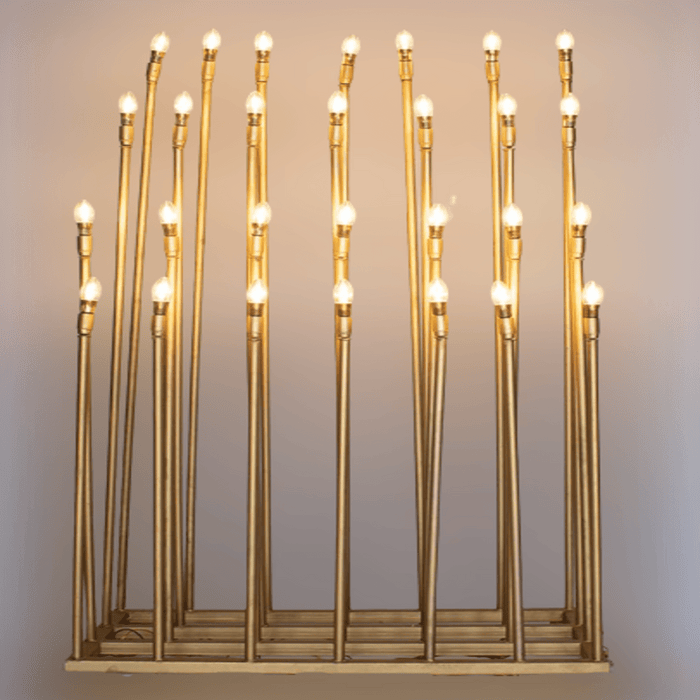 LED Bulb Light Stands For Wedding And Party Ceremony | Color: Gold