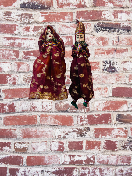 Rajasthani Puppet, Kathputli Wood And Fabrics | Set Of 20 Pcs